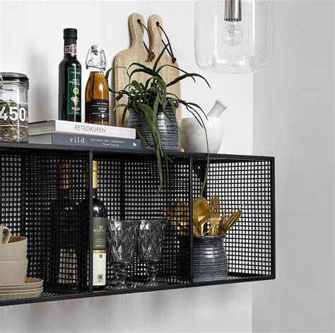 black metal box wall shelf|black metal decorative shelves.